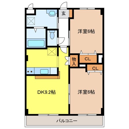 グリンピースの物件間取画像